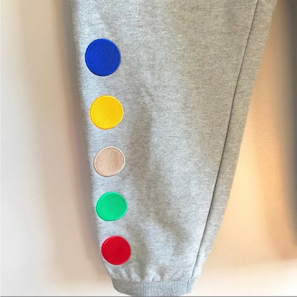 Puma x Fashion Geek Mens Gray Sweatpants All Star Game Jogger Embroidered Medium - Picture 8 of 13